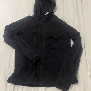 Lululemon Black Hooded rain Jacket size 4